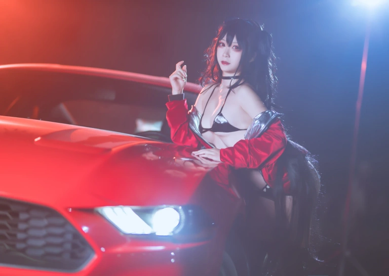 樱落酱w《大凤赛车2》主题写真：17张全套美图