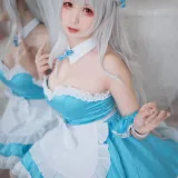 樱落酱w《小天鹅女仆》主题写真：13张全套美图