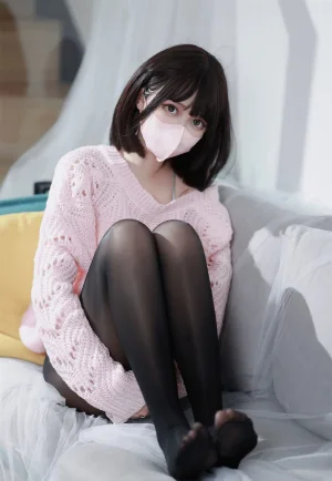 洛桑w伊梓《升玖老师 毛衣》主题写真：40张全套美图