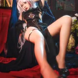樱落酱w《欧根礼服》主题写真：12张全套美图