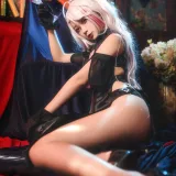 樱落酱w《欧根礼服》主题写真：12张全套美图