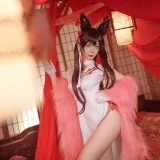 樱落酱w《爱宕新春旗袍》主题写真：16张全套美图