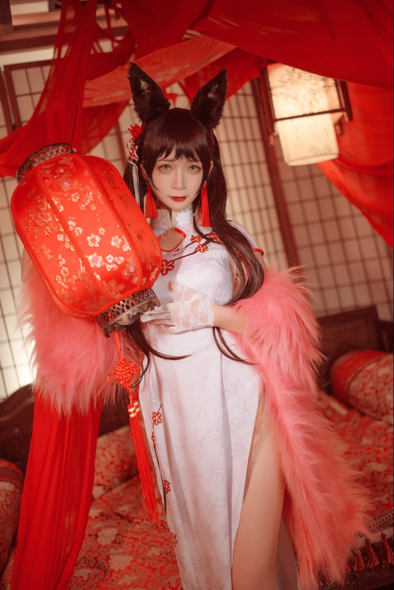 樱落酱w《爱宕新春旗袍》主题写真：16张全套美图