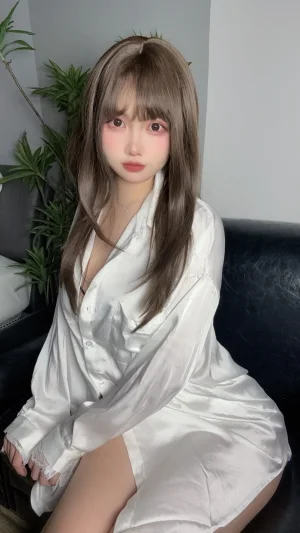 洛桑w伊梓《专属衬衫雪糕》主题写真：37张全套美图