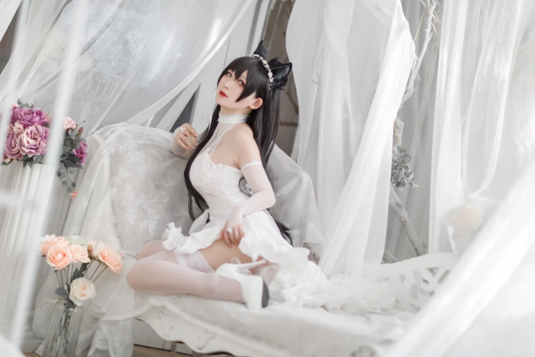 樱落酱w《爱宕花嫁》主题写真：19张全套美图