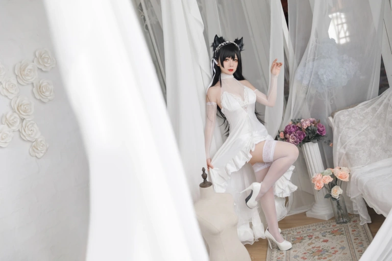 樱落酱w《爱宕花嫁》主题写真：19张全套美图