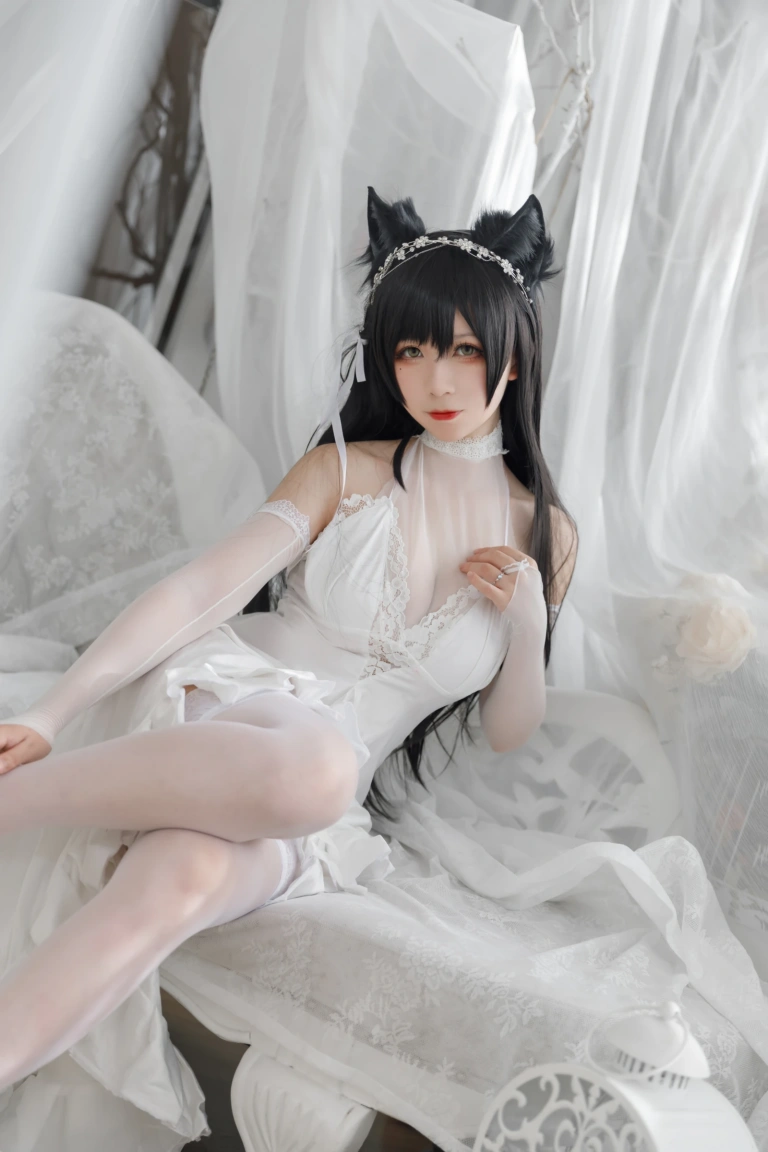 樱落酱w《爱宕花嫁》主题写真：19张全套美图