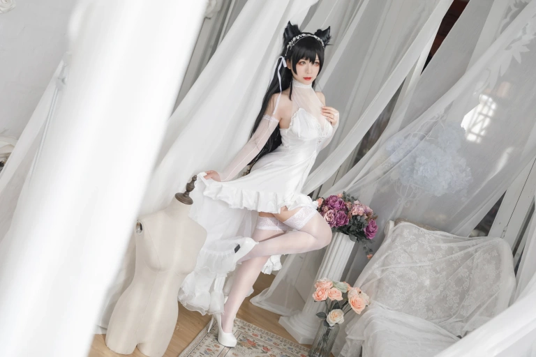 樱落酱w《爱宕花嫁》主题写真：19张全套美图
