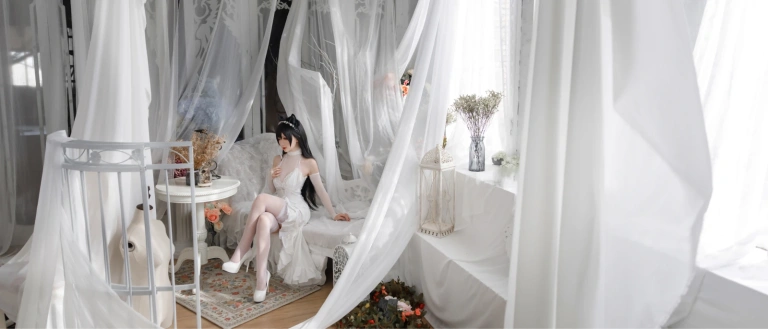樱落酱w《爱宕花嫁》主题写真：19张全套美图