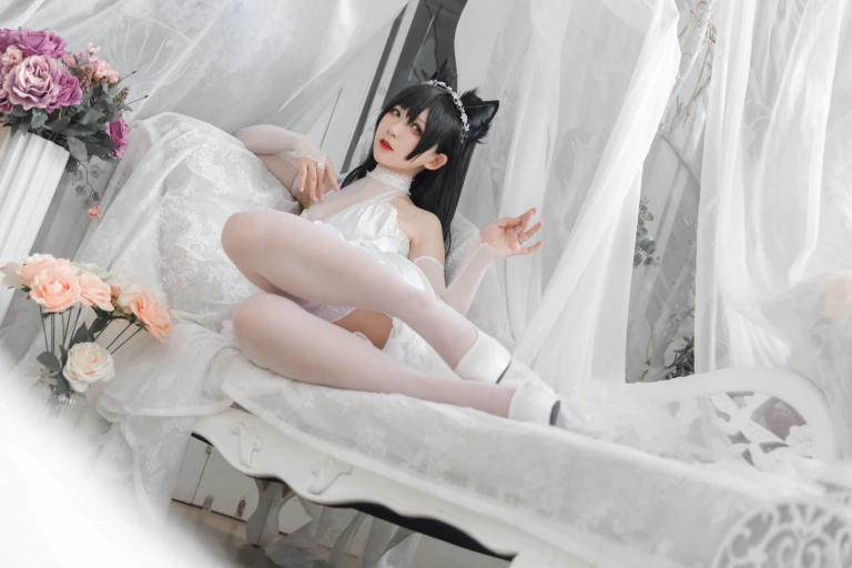 樱落酱w《爱宕花嫁》主题写真：19张全套美图