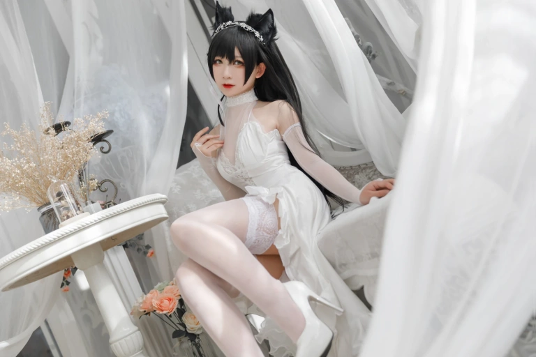 樱落酱w《爱宕花嫁》主题写真：19张全套美图