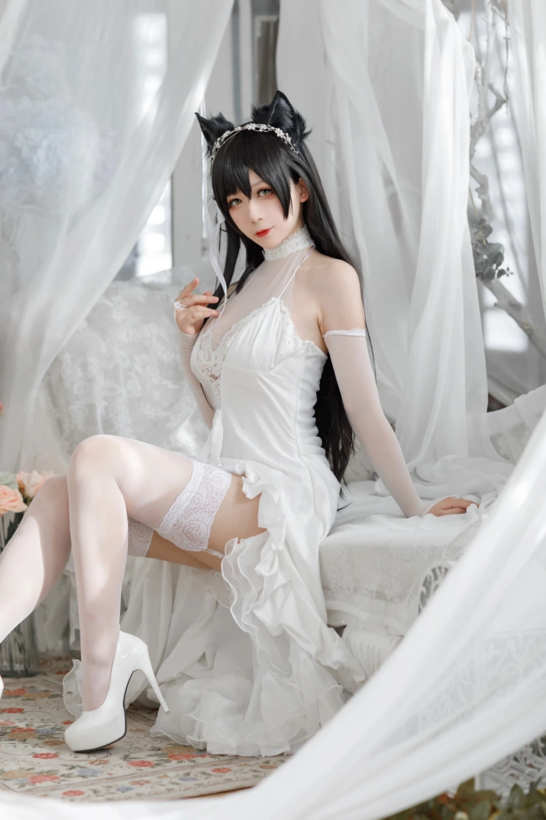 樱落酱w《爱宕花嫁》主题写真：19张全套美图