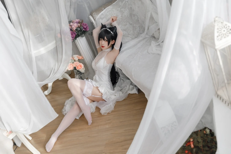 樱落酱w《爱宕花嫁》主题写真：19张全套美图