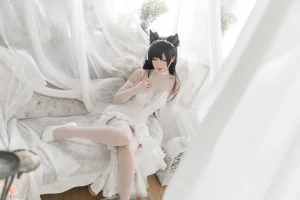 樱落酱w《爱宕花嫁》主题写真：19张全套美图
