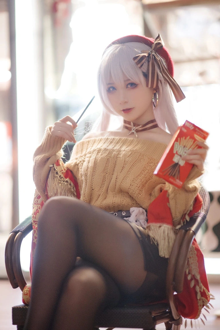 樱落酱w《贝法pocky》主题写真：12张全套美图