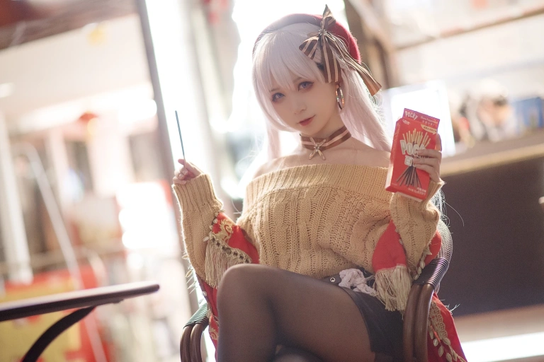 樱落酱w《贝法pocky》主题写真：12张全套美图