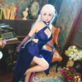 樱落酱w《贝法礼服》主题写真：12张全套美图
