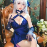 樱落酱w《贝法礼服》主题写真：12张全套美图