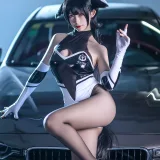 樱落酱w《高雄赛车》主题写真：12张全套美图