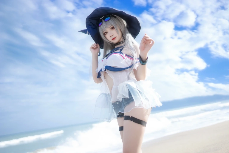 樱落酱w《斯卡蒂泳装》主题写真：21张全套美图
