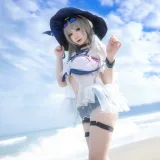 樱落酱w《斯卡蒂泳装》主题写真：21张全套美图