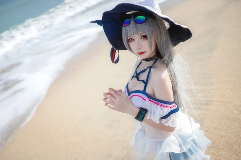 樱落酱w《斯卡蒂泳装》主题写真：21张全套美图