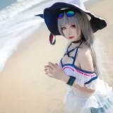 樱落酱w《斯卡蒂泳装》主题写真：21张全套美图