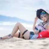 樱落酱w《斯卡蒂泳装》主题写真：21张全套美图