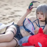 樱落酱w《斯卡蒂泳装》主题写真：21张全套美图