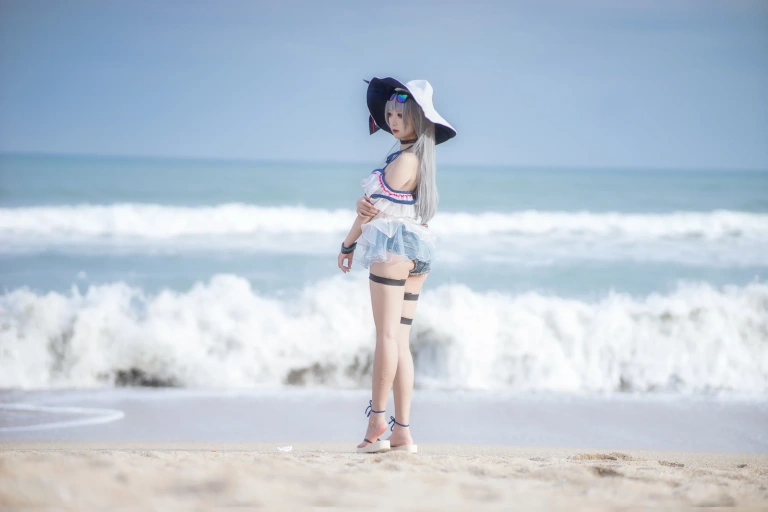 樱落酱w《斯卡蒂泳装》主题写真：21张全套美图