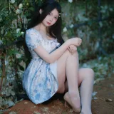 洛桑w伊梓《春夏之交》主题写真：45张全套美图