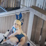 樱落酱w《蔚蓝档案 toki兔女郎》主题写真：32张全套美图