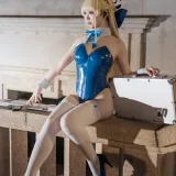 樱落酱w《蔚蓝档案 toki兔女郎》主题写真：32张全套美图