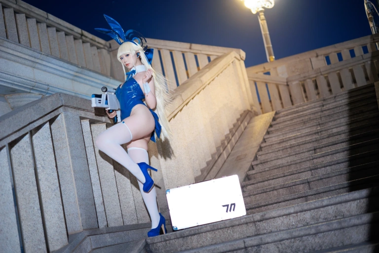 樱落酱w《蔚蓝档案 toki兔女郎》主题写真：32张全套美图