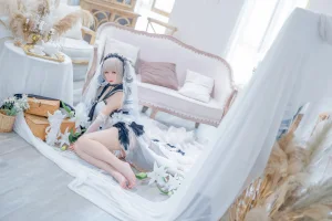 樱落酱w《碧蓝航线 可畏礼服》主题写真：20张全套美图