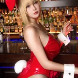 小容仔咕咕咕w《FGO 尼禄兔女郎》主题写真：34张全套美图
