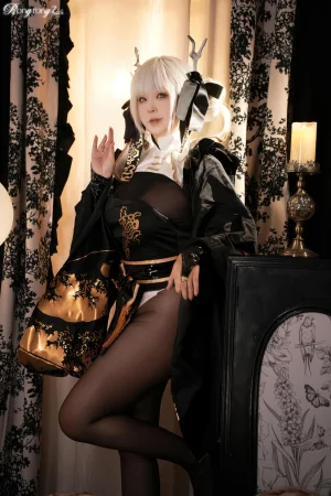 小容仔咕咕咕w《NIKKE胜利女神 布兰儿白兔》主题写真：45张全套美图