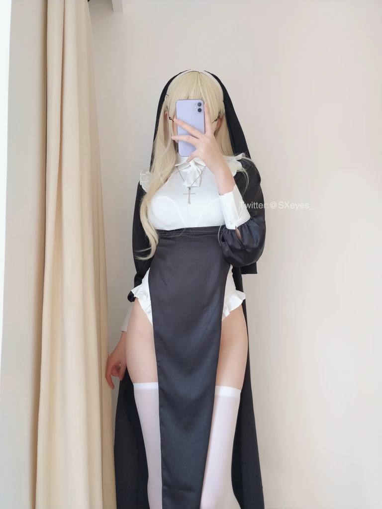 眼酱大魔王w《修女シスター》主题写真：34张全套美图，含2个视频