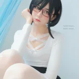 眼酱大魔王w《VOL.13 白蕾丝真空》主题写真：27张全套美图