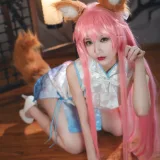 w百合欧皇子w《小玉旗袍》主题写真：20张全套美图