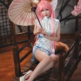 w百合欧皇子w《小玉旗袍》主题写真：20张全套美图