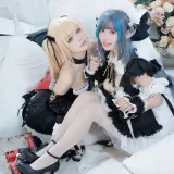 w百合欧皇子w&肃雨雨雨《玛丽萝丝or柴郡》主题写真：18张全套美图