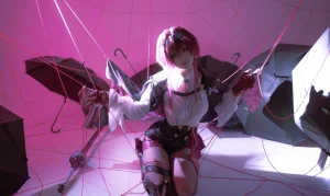 w百合欧皇子w《卡芙卡》主题写真：15张全套美图