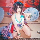 w百合欧皇子w《水着阿荣》主题写真：21张全套美图
