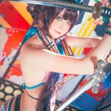 w百合欧皇子w《水着阿荣》主题写真：21张全套美图