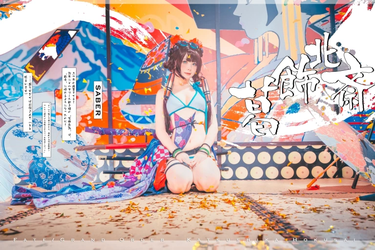 w百合欧皇子w《水着阿荣》主题写真：21张全套美图