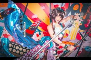 w百合欧皇子w《水着阿荣》主题写真：21张全套美图