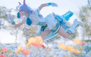 w百合欧皇子w《目白麦昆决胜服》主题写真：18张全套美图