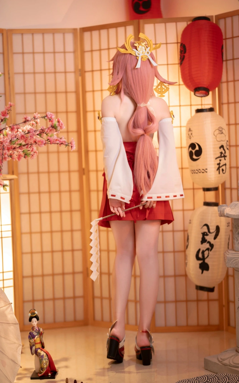 bangni邦尼《八重神子》主题写真：99张全套美图