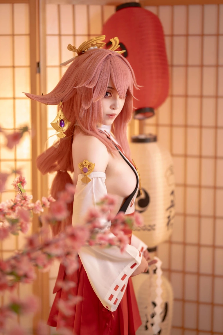 bangni邦尼《八重神子》主题写真：99张全套美图